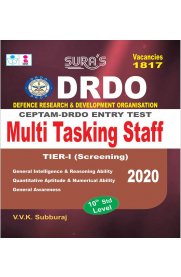 DRDO CEPTAM Entry Test Multi Tasking Staff Tier - I Screening Exam Book