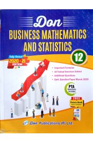 12th Don Business Mathematics and Statistics Guide [Based On the New Syllabus 2020-2021]