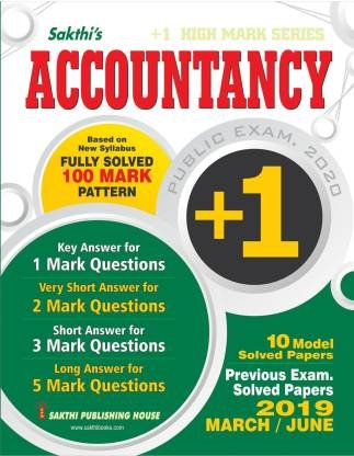 11th Std Accountancy Model Solved Papers (Based on New Syllabus 2019-2020)