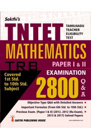 TNTET Paper I & II Mathematics 2800 Q&A