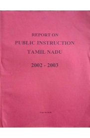 Report On Public Instruction Tamil Nadu 2002-2003