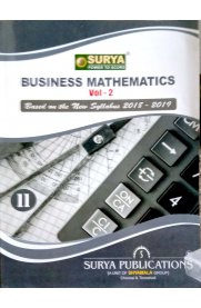 11th Surya Business Mathematics [Vol-II] Guide [Based On the New Syllabus]