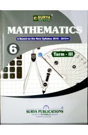 6th Surya Mathematics Guide Term-III [Based On the New Syllabus 2019-2020]