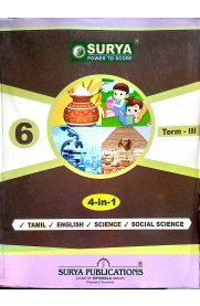 6th Surya 4-in-1 Guide  Term-III [Based On the New Syllabus 2019-2020]