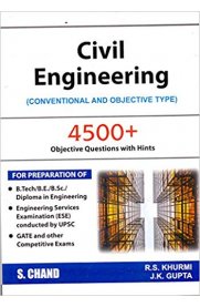 Civil Engineering (Conventional and Objective Type) 4500+Objective Questions With Hints