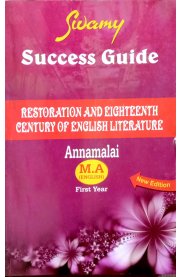 Restoration And Eighteenth Century Of English Literature [First Year]