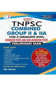 TNPSC Group 2 and 2A CCSE-II Preliminary All-In-One Exam Book