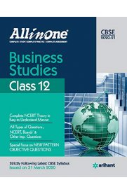 12th Arihant All in One Business Studies Guide [Based On the New Syllabus 2020-2021]