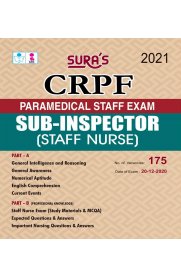 CRPF Paramedical Staff Exam Sub-Inspector (SI) Staff Nurse Exam Book