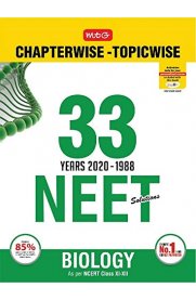 MTG NEET Biology - 33 Years Chapterwise Solutions [2020-1988]