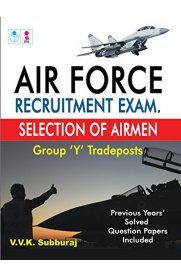 Air Force Selection of Airmen Group Y Tradeposts Exam Book