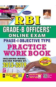 Kiran RBI Grade B Officers Online Exam Phase I Objective Type Practice Work Book