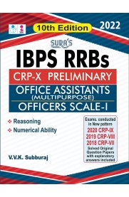 IBPS RRBs CRP-X Preliminary Office Assistants [Multipurpose] and Officers Scale-I Exam Book