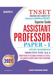 TNSET Assistant Professor Paper - I Study Materials and Objective Type Q & A