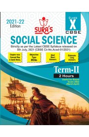 10th Sura CBSE Social Science MCQs Chapterwise Guide [Term-II]