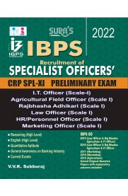 IBPS Recruitment of Specialist Officer's CRP SPL-XI Preliminary Exam Book