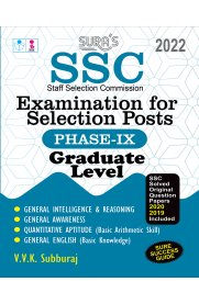 SSC (Staff Selection Commission) Examination for Selection Posts Phase IX 9 Graduate Level Exam Book
