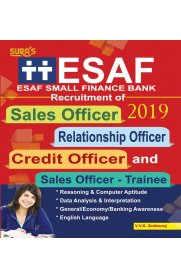 ESAF [ESAF Small Finance Bank] Sales,Relationship,Credit Officers & Sales Trainee Exam Book