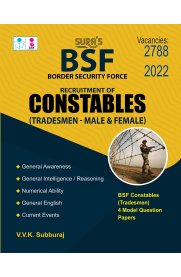 BSF Recruitment Of Constables [Tradesman - Male & Female] Exam Book
