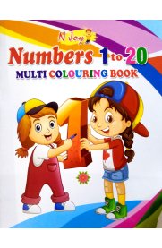 N Joy Number 1 t0 20 Multi Colouring Book
