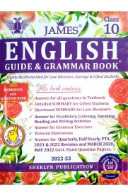 10th James English Guide&Grammar Book [Based On the New Syllabus 2023-2024]