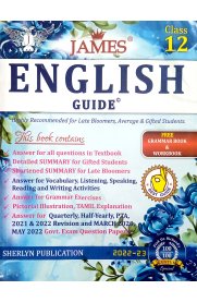 12th James English Guide Grammar Book&Work Book [Based On the New Syllabus 2023-2024]