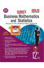 12th Sura Business Mathematics and Statistics Vol-I&II Guide [Based On the New Syllabus 2023-2024]