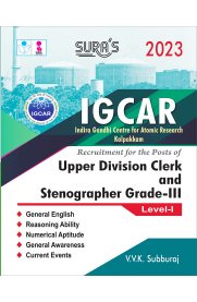 IGCAR (Research Kalpakkam) Upper Division Clerk & Stenographer Grade III Exam Book Level-I
