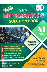 11th SGS Mathematics Solution Book [Based on New Syllabus 2023-2024] Volume - II