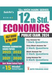 12th Sakthi Economics Model Solved Papers and Previous Exam Solved Paper [Based on New Syllabus]2024
