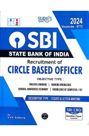 Sura SBI (State Bank of India) Recruitment of (CBO)Circle Based Officers Exam Book 2024