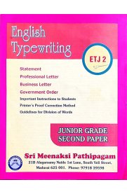 Type Writing English Second Paper Junior Grade [ETJ-2]