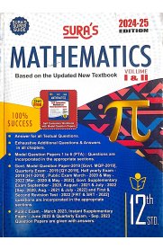 12th Sura Mathematics Vol-I&II Guide [Based On the New Syllabus 2024-2025]
