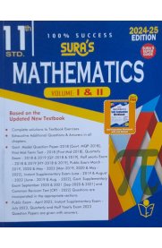 11th Sura Mathematics Guide Volume I & II [Based on the New Syllabus 2024-2025]