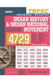 Sakthi Tnpsc Indian History & Indian National Movement Previous Examination 4729 Question and Answers [2024]