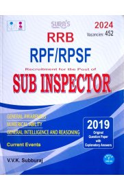 SURA`S RRB RPF/RPSF Sub-Inspector Exam Book Guide in English Medium [Latest Updated Edition 2024]