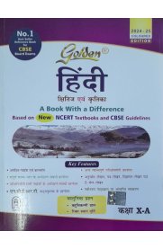 10th Golden CBSE Hindi-A Guide [Based On the New Syllabus 2024-2025]