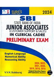 Sura SBI Junior Associates [Customer Support & Sales] Clerical Cadre Prelims Exam Book [2024]