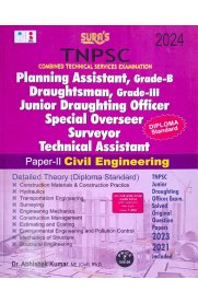 Sura TNPSC Planning Assistant,Grade-B Draughtsman, Grade-III Junior Draughting Officer Special Overseer Surveyor Technical Assistant civil Engineering [Exam Book  2024]