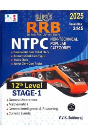 SURA`S RRB NTPC (Non-Technical Popular Categories) 12th Level Stage-1 [Exam Book Guide in English Medium] 2025