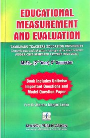 Educational Measurement And Evaluation [M.Ed 2nd Year 3rd Semester]2024