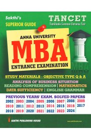 Sakthi Tancet MBA Entrance Examination Superior Guide 2025