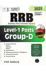 SURA`S RRB Level-1 Posts Group D Exam Book [English Medium]2025