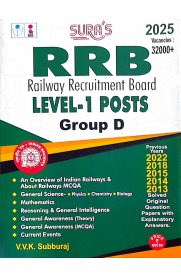 SURA`S RRB Level-1 Posts Group D Exam Book [English Medium]2025-2026