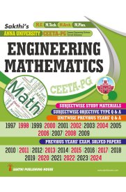 Sakthi CEETA-PG Engineering Mathematics Subjectwise Study Material [Previous Years Solved Papers]2025