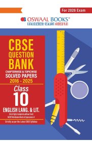 10th Oswaal CBSE English Language & Literature Question Bank Chapterwise and Topicwise Solved Papers [Based On the New Syllabus] 2026