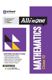 12th Arihant All in One Mathematics CBSE Guide [Based On the New Syllabus]2025-2026