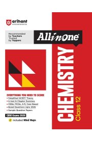 12th Arihant All in One Chemistry CBSE Guide [Based On the New Syllabus 2025-2026]