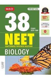 MTG 38 Years NEET Biology [Previous Year Solved Question Papers Biology PYQs Chapterwise Topicwise Solutions ]2025-2026