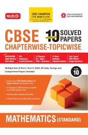 MTG CBSE 10th Mathematics 10 Years (2025-2016) Chapterwise Topicwise Solved Papers Solution [CBSE Sample Papers As Per Latest Pattern]2025-2026